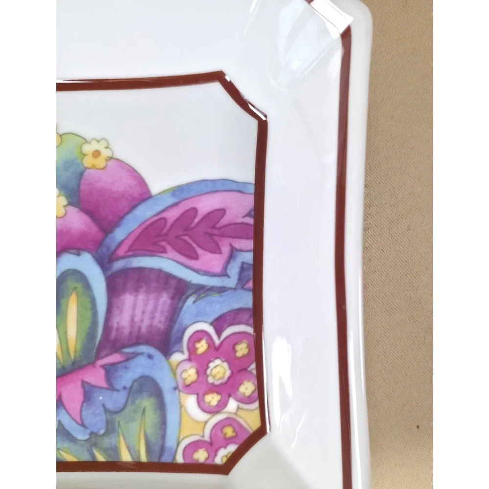 Baum Brothers Full Bloom Fine Porcelain Catchall Entryway Hallway Dish Boxed
